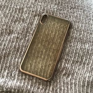 iPhone XS Max Golden Clear Case